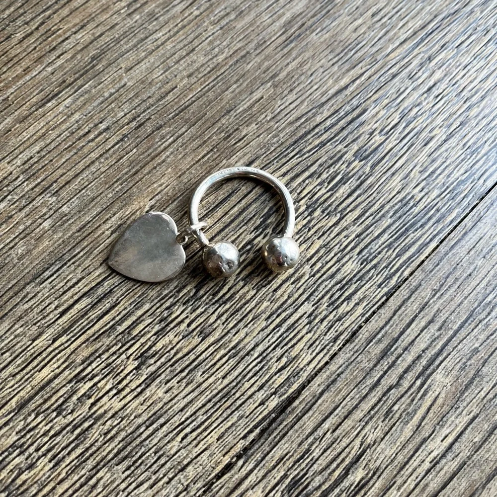 Sterling Silver Tiffany keychain with heart❤️‼️ - Picture 9 of 13